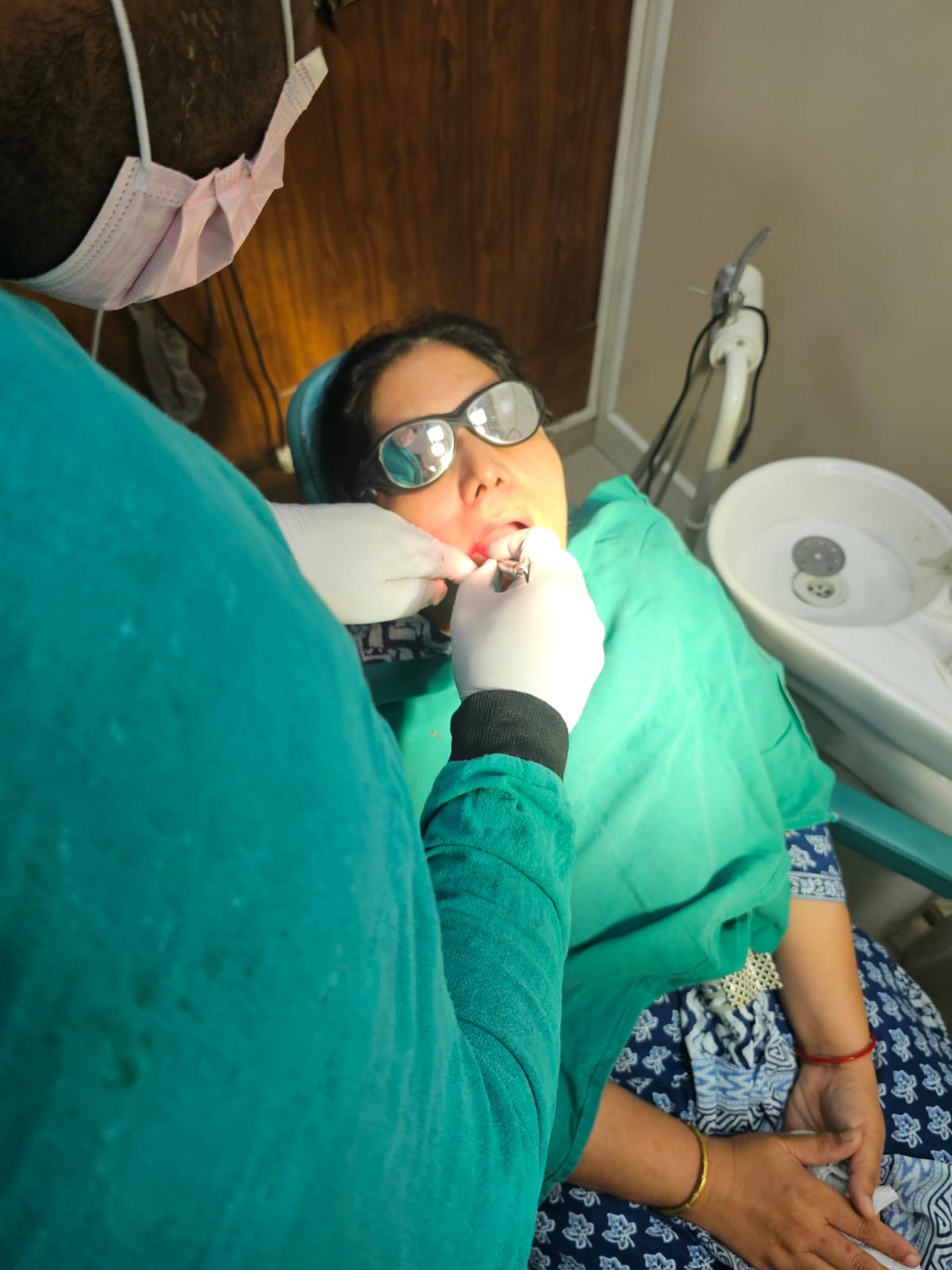 Patient treatment side view