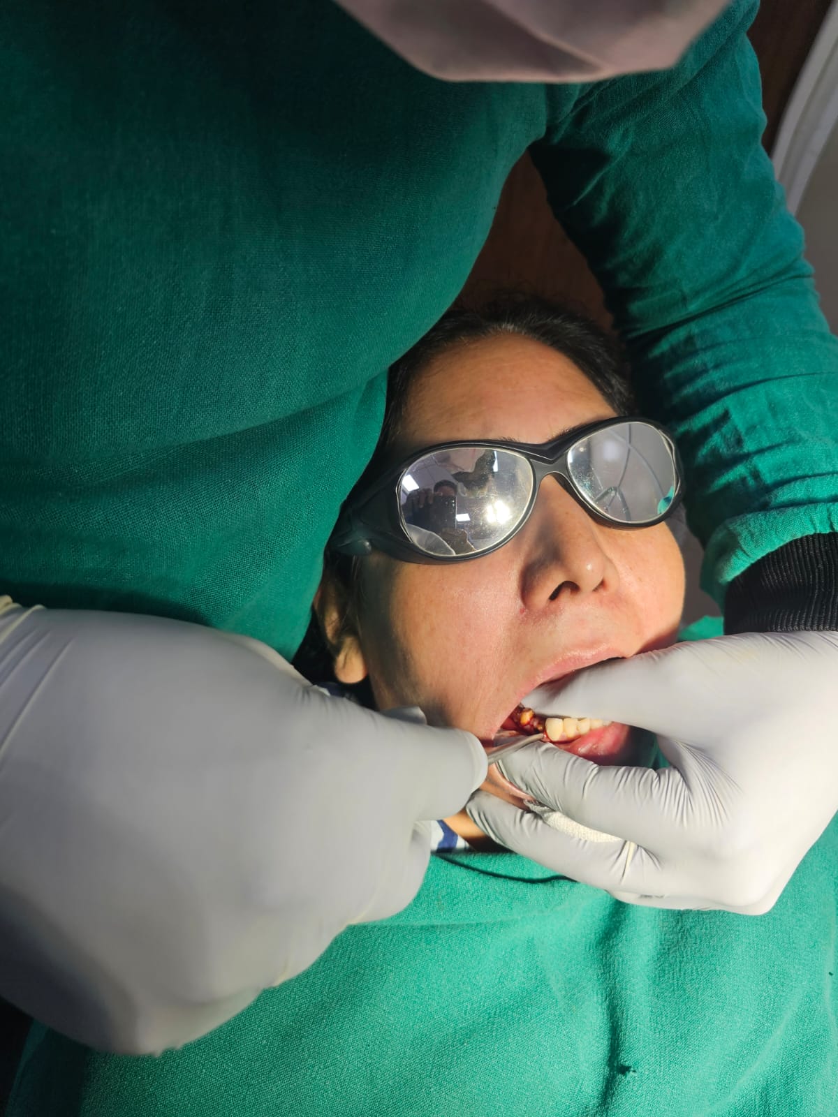 Dental care in progress