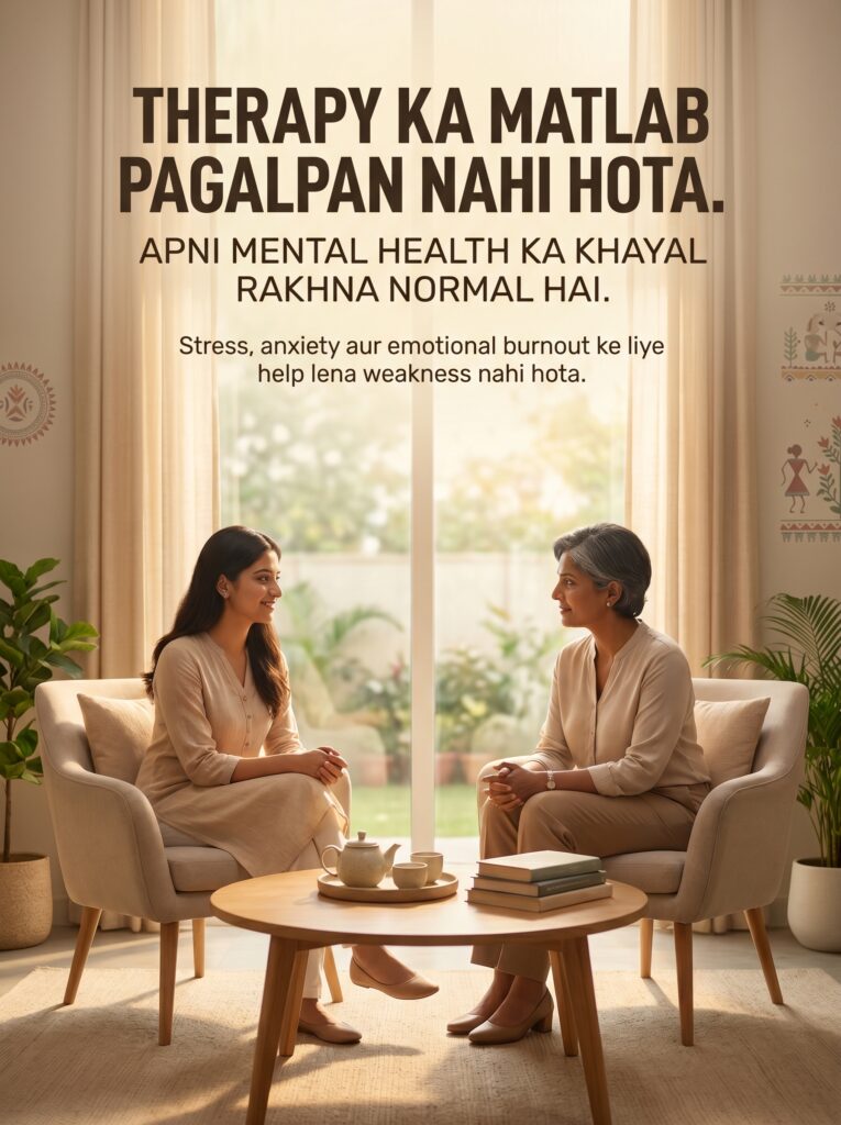 Therapy Ka Matlab Pagalpan Nahi Hota – Mental Health Ko Samajhne Ka Waqt Aa Gaya Hai