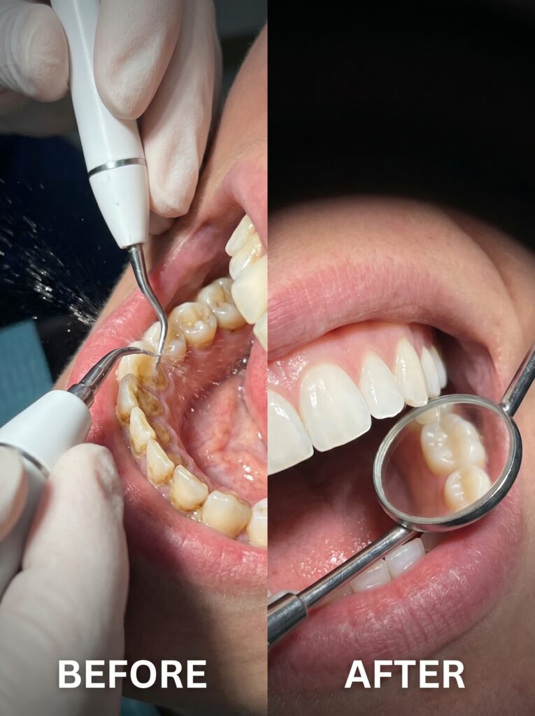 Professional Teeth Cleaning Process: Satisfying Visual Guide to Plaque Removal