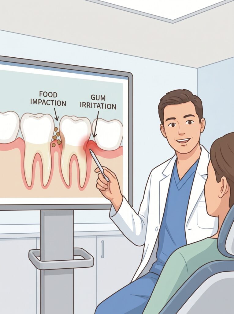 Why Food Gets Stuck Between Teeth and What It Indicates About Dental Health