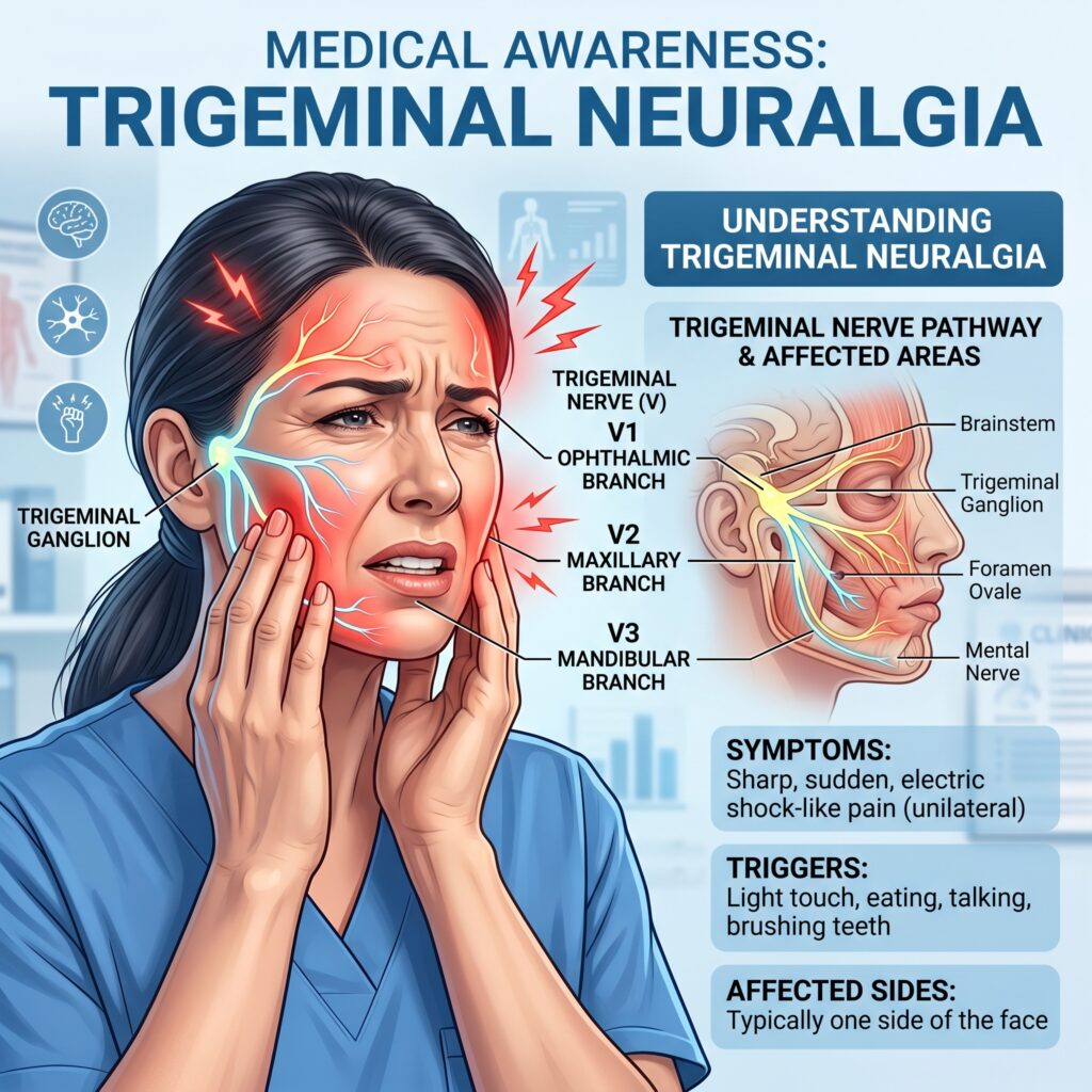 Trigeminal Neuralgia Kya Hota Hai? Chehre Mein Bijli Jaisa Dard Kyu Hota Hai?