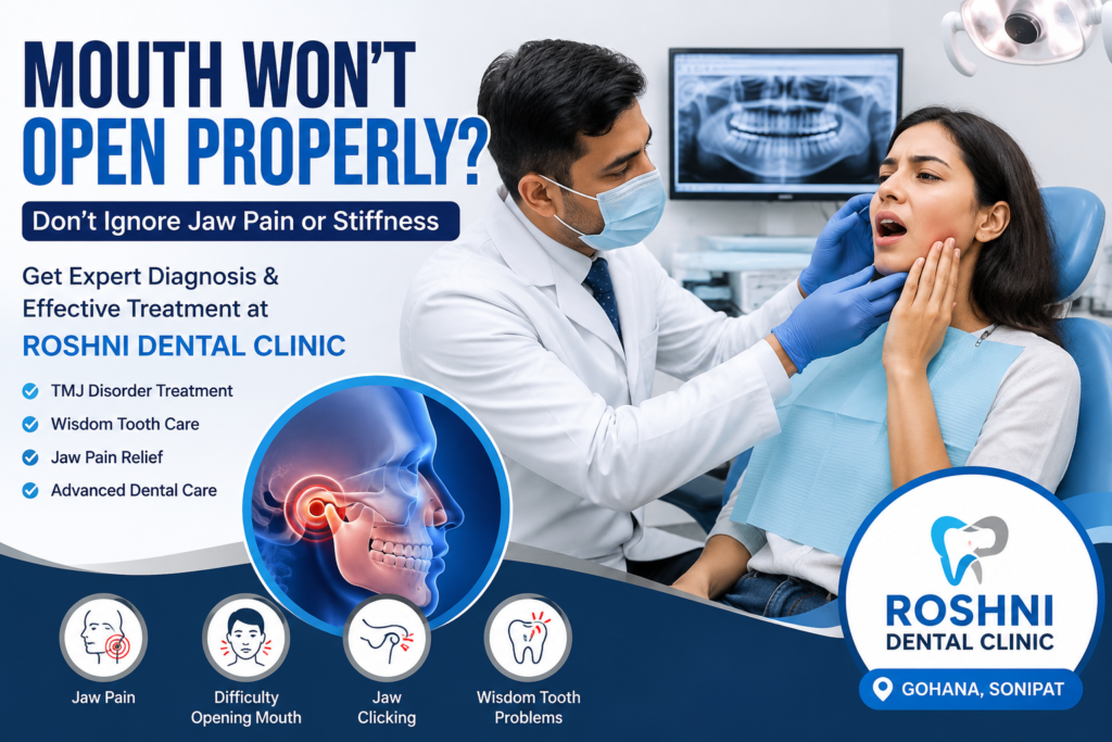 Mouth Won’t Open Properly? Causes, Symptoms, Treatment & When to See a Dentist