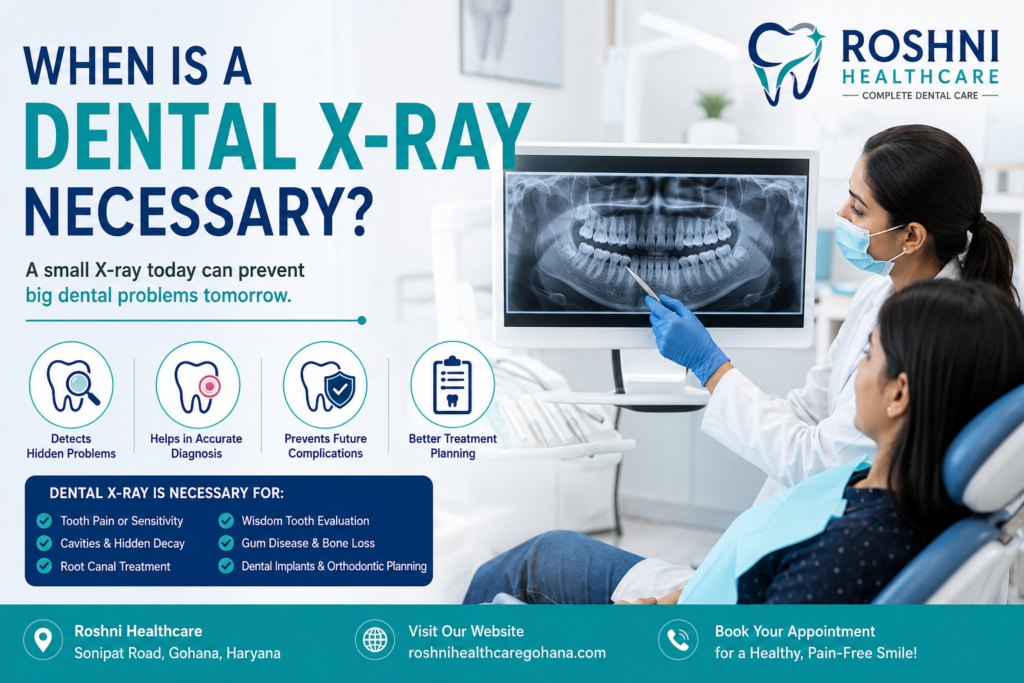 When is a Dental X-ray Necessary? A Complete Guide by Roshni Healthcare, Gohana