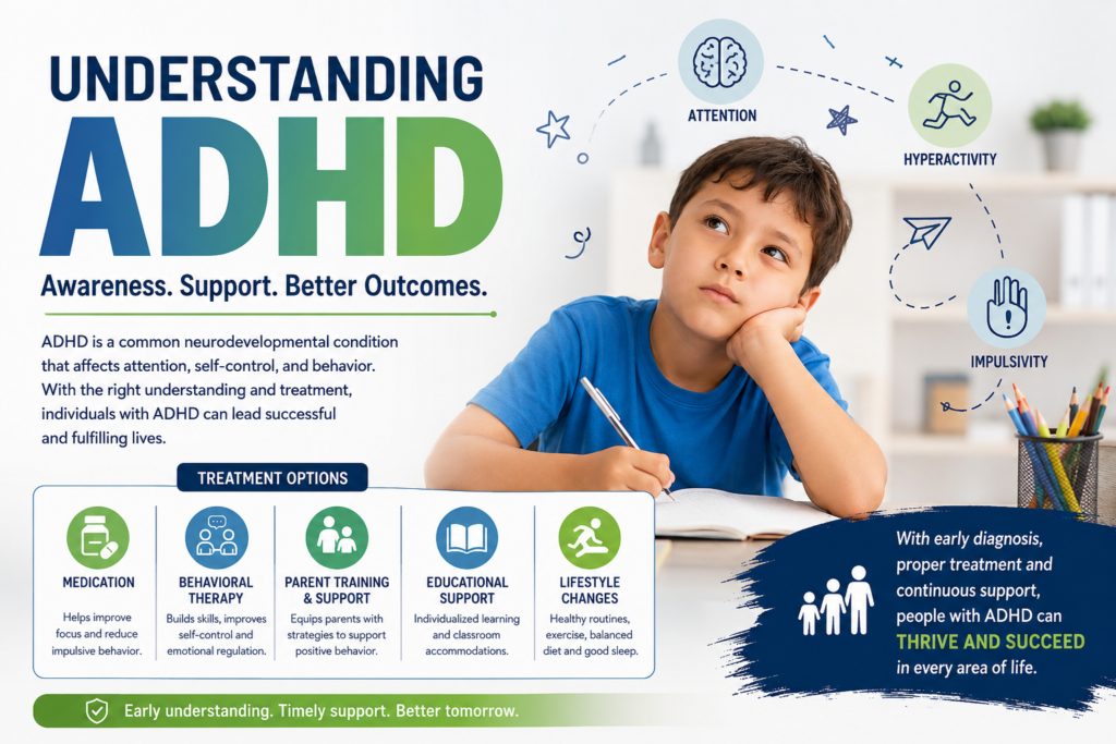 Understanding ADHD: Symptoms, Causes, Diagnosis, and Treatment Options