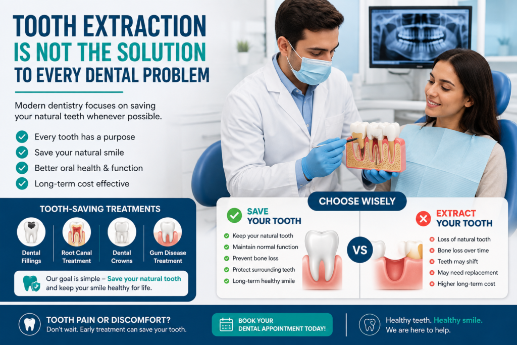 Tooth Extraction Is Not the Solution to Every Dental Problem