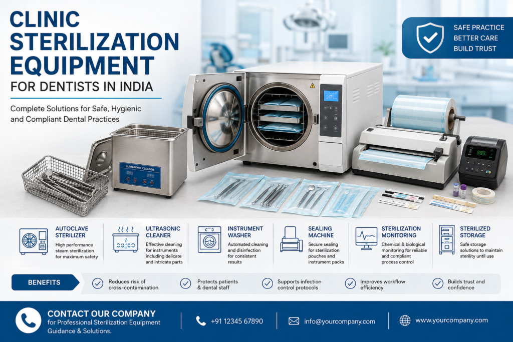 Clinic Sterilization Equipment: A Professional Guide for Dentists in India