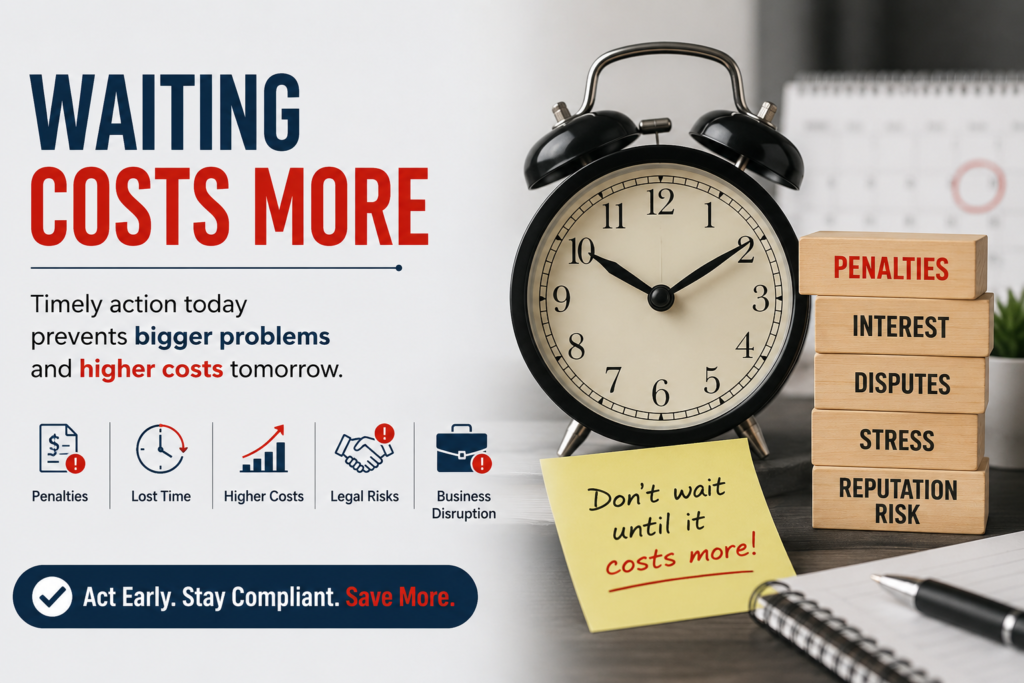 Waiting Costs More: Why Delaying Important Decisions Can Become Expensive