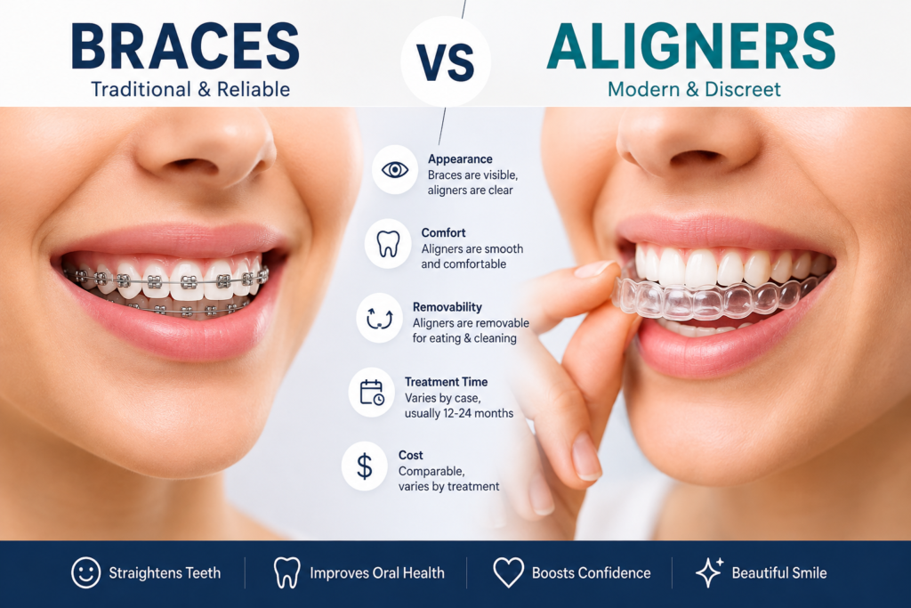 Braces vs Aligners: Which Is the Best Choice for Your Smile?