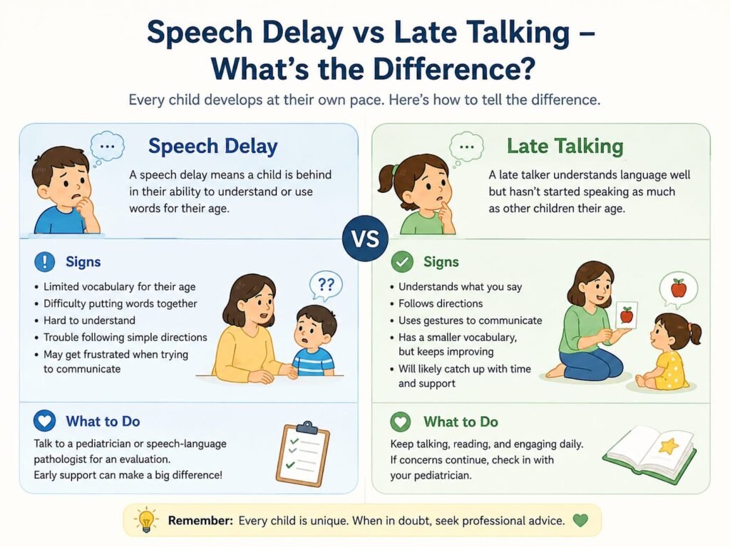 Speech Delay vs Late Talking – What’s the Difference?
