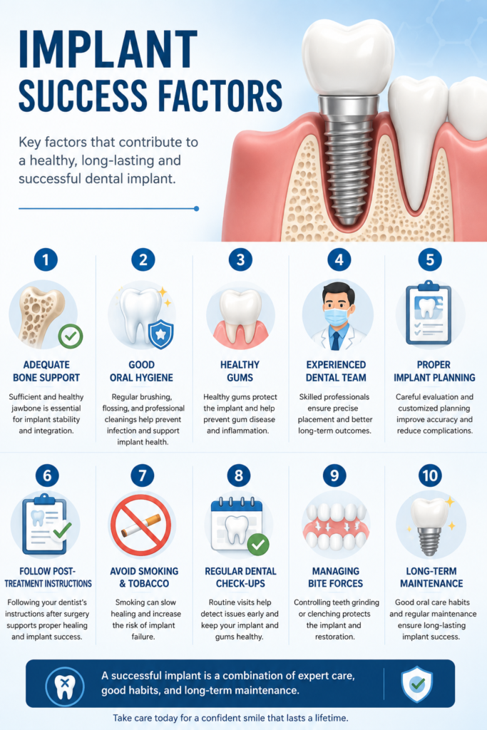 Implant Success Factors: What Makes a Dental Implant Successful?
