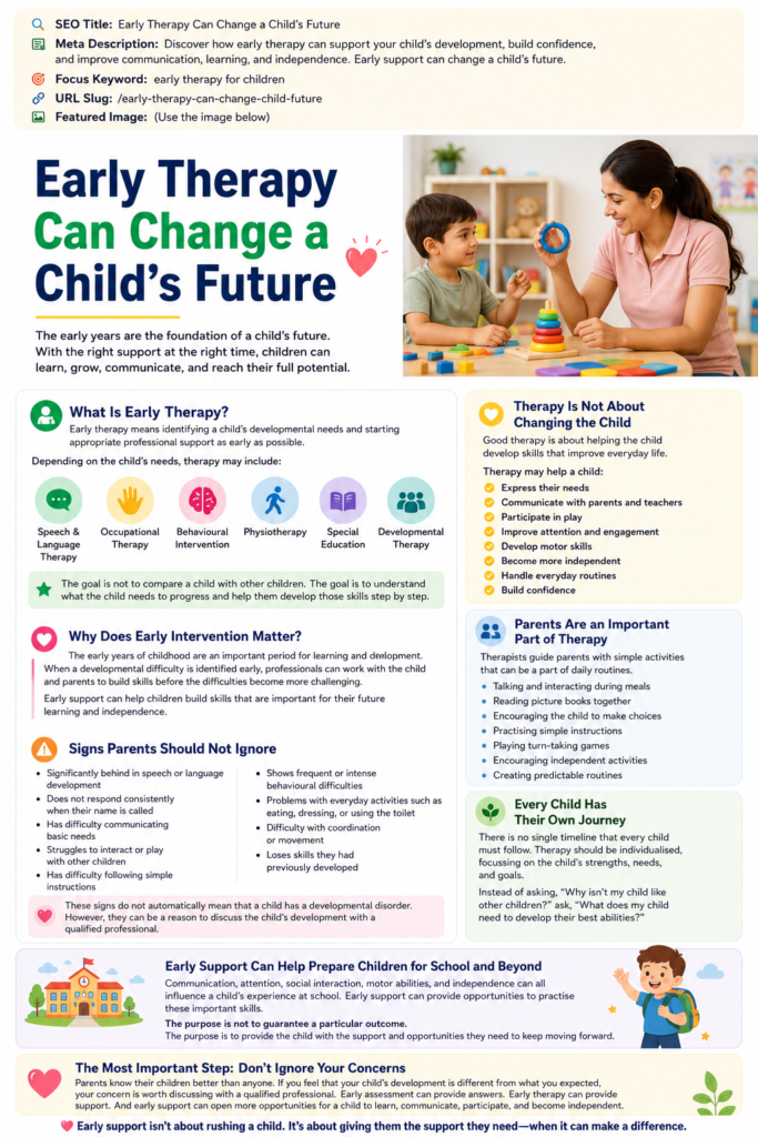 Early Therapy Can Change a Child’s Future